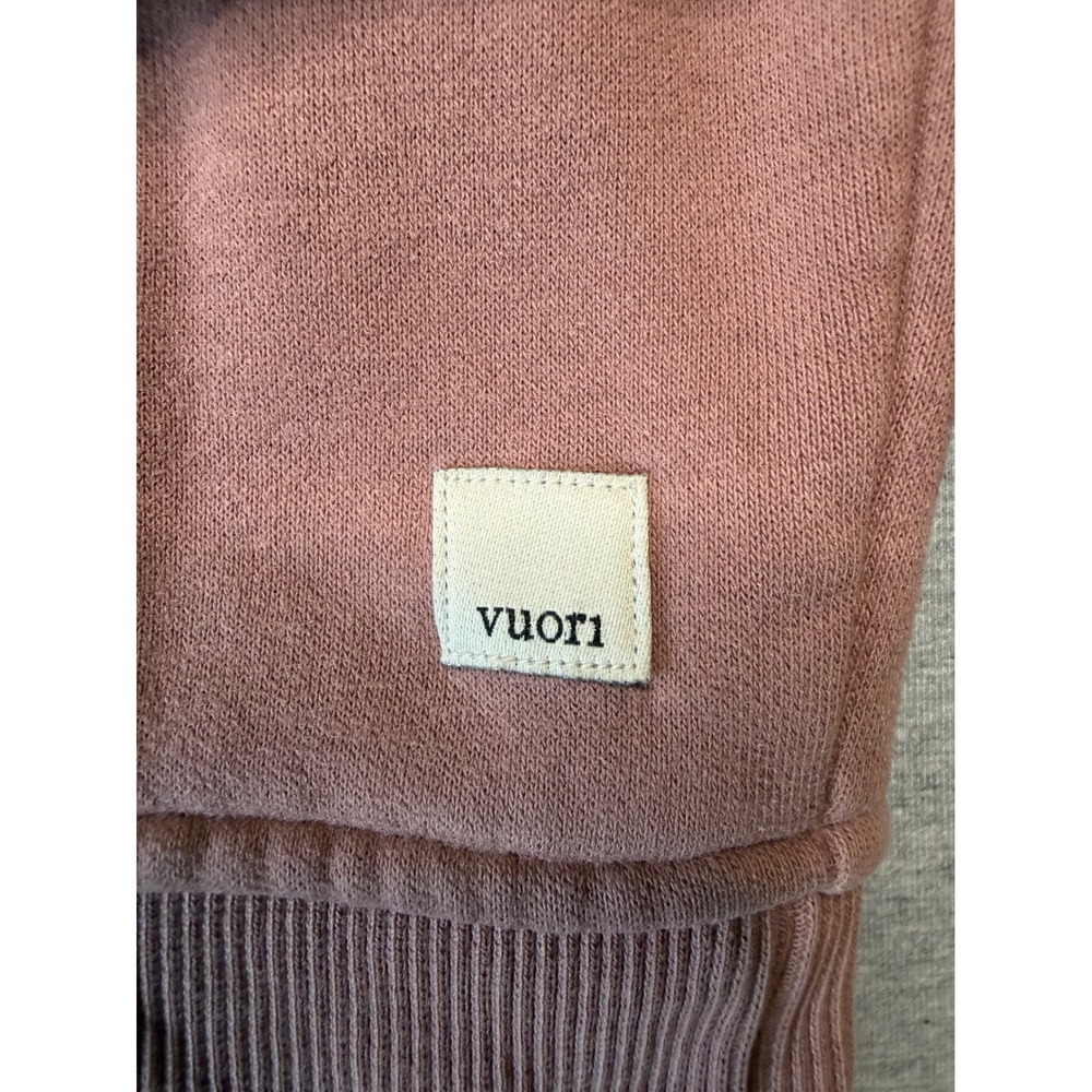 Vuori Restore Half Zip Pullover Mauve Pink Fleece Sweatshirt Womens Size S - Picture 6 of 7